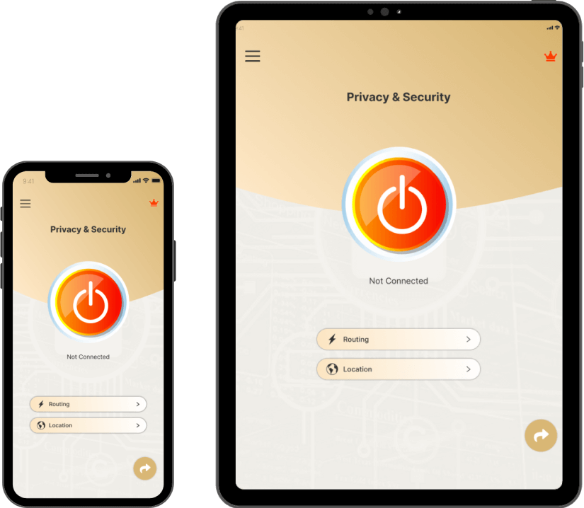 Privacy mobile and tablet app